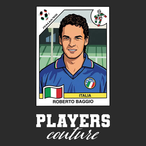 Roberto Baggio World Cup Sticker Men's Hoodie – roberto baggio black Players Couture design