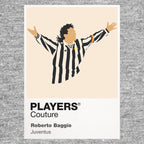 Roberto Baggio Juventus Icon Frame — Gray