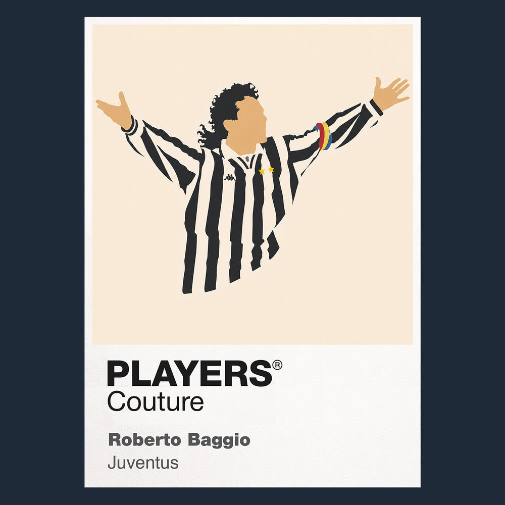 Roberto Baggio Juventus Icon Frame — Navy