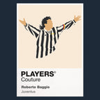 Roberto Baggio Juventus Icon Frame — Navy