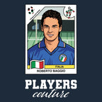 Roberto Baggio World Cup Sticker Kids T-Shirt – roberto baggio navy Players Couture design