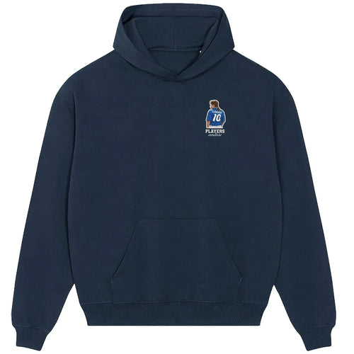 Roberto Baggio hoodie – navy men's hoodie featuring the Roberto Baggio Players Couture logo
