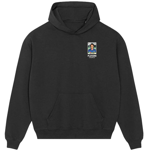Roberto Baggio World Cup Sticker Men's Hoodie – roberto baggio sticker mens black hoodie Players Couture design