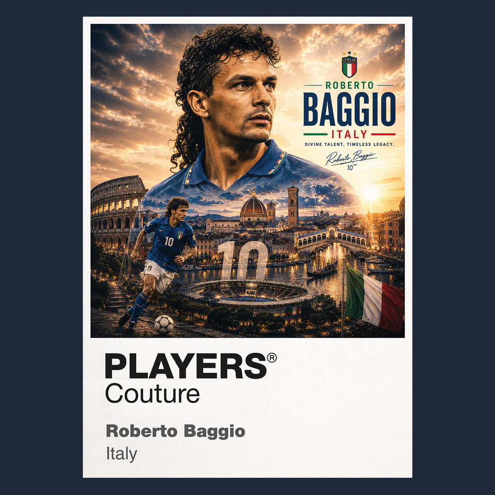 Roberto Baggio Italy Atlas Frame artwork by Players Couture
