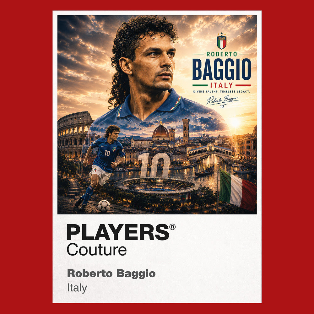 Roberto Baggio Italy Atlas Frame artwork by Players Couture