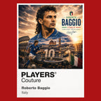 Roberto Baggio Italy Atlas Frame artwork by Players Couture
