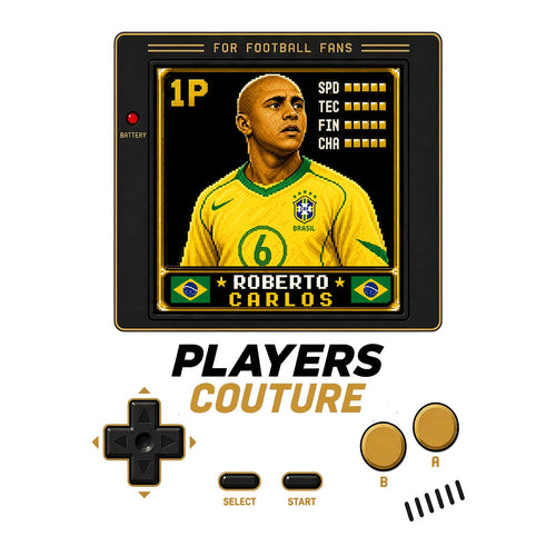 Roberto Carlos 1P 8-Bit t-shirt retro gaming design by Players Couture