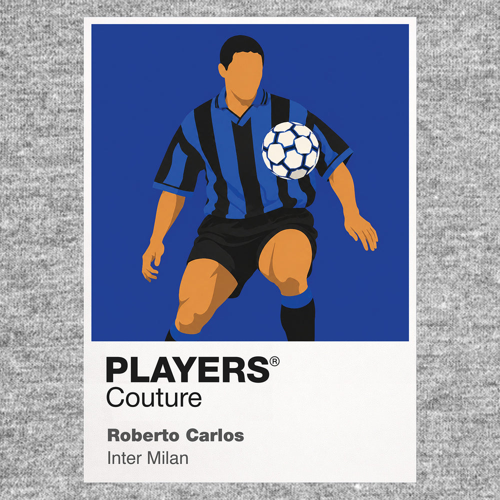 Roberto Carlos Inter Milan Icon Frame — Gray