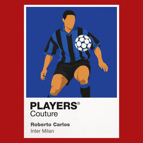 Roberto Carlos Inter Milan Icon Frame Men's Hoodie — Red Artwork