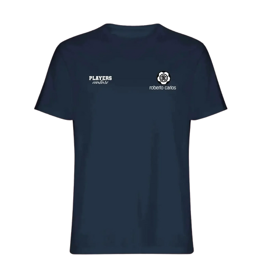 Roberto Carlos t-shirt – navy men's t-shirt featuring the Roberto Carlos Players Couture logo
