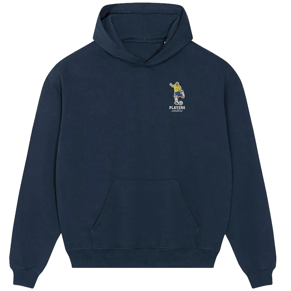 Roberto Carlos hoodie – navy men's hoodie featuring the Roberto Carlos Players Couture logo