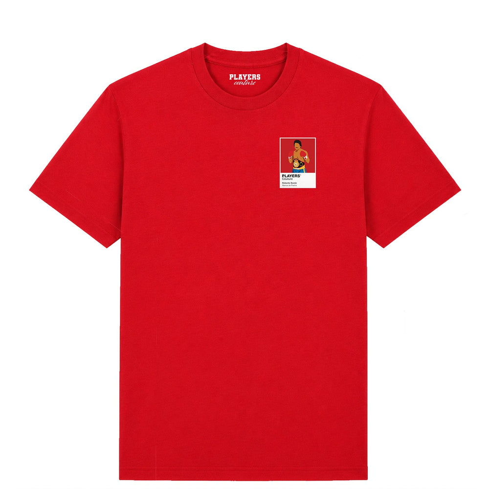 Roberto Duran Boxing Icon Frame Men's T-Shirt - Red