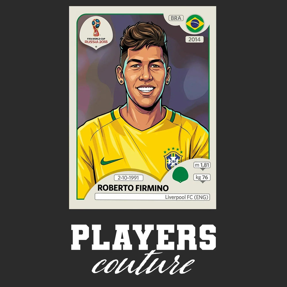 Roberto Firmino World Cup Sticker Men's Hoodie – roberto firmino black Players Couture design