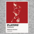 Roberto Firmino Liverpool Icon Frame — Pantone-style player illustration art card