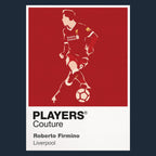 Roberto Firmino Liverpool Icon Frame — Pantone-style player illustration art card
