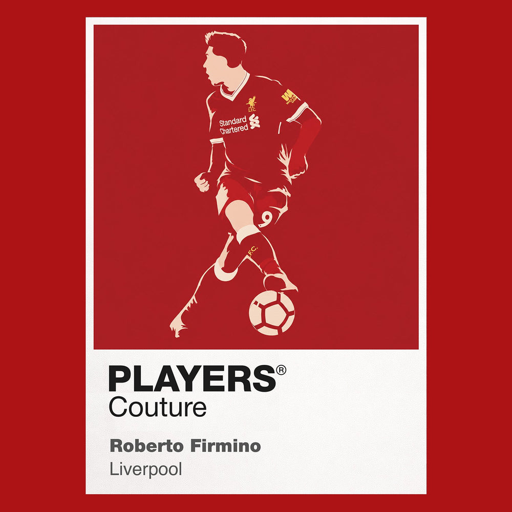 Roberto Firmino Liverpool Icon Frame — Pantone-style player illustration art card