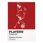 Roberto Firmino Liverpool Icon Frame — Pantone-style player illustration art card