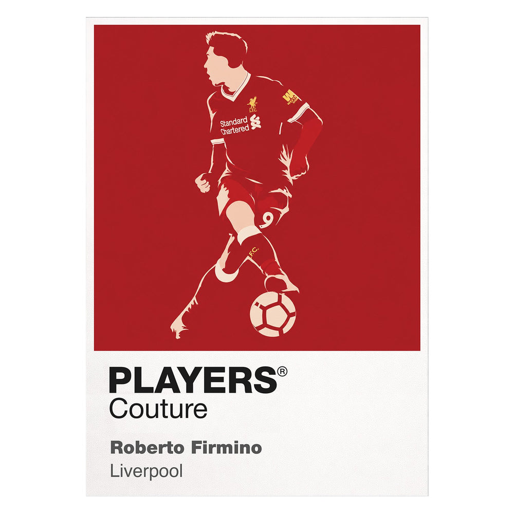 Roberto Firmino Liverpool Icon Frame — Pantone-style player illustration art card