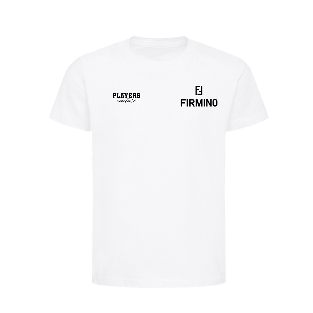 Roberto Firmino Logo Players Couture Kids T-Shirt White