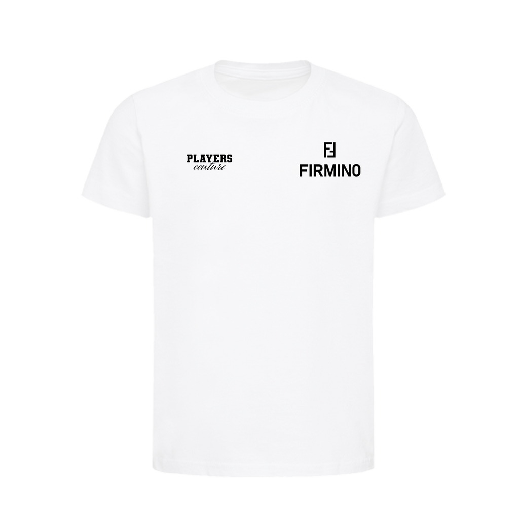 Roberto Firmino Logo Players Couture Kids T-Shirt White