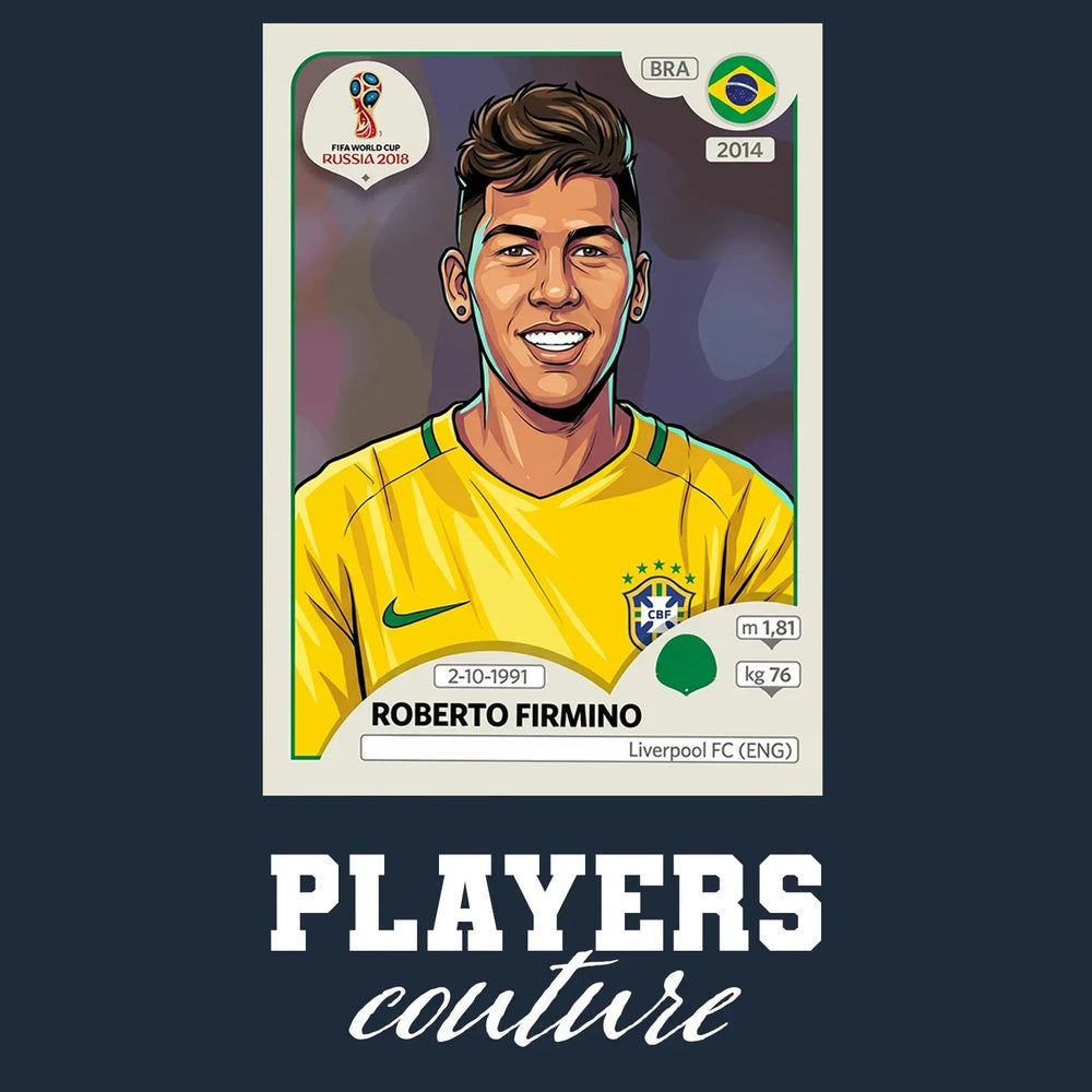 Roberto Firmino World Cup Sticker Men's Hoodie – roberto firmino navy Players Couture design