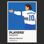 Roberto Mancini Sampdoria Icon Frame artwork in black