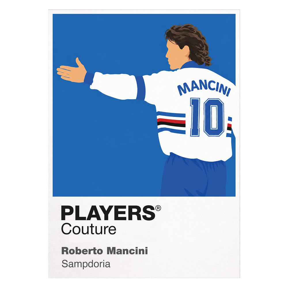 Roberto Mancini Sampdoria Icon Frame artwork on white