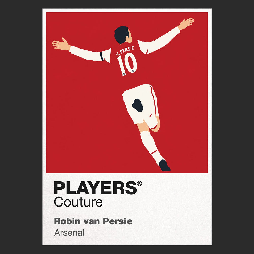 Robin van Persie Arsenal black Icon Frame artwork detail