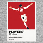Robin van Persie Arsenal grey Icon Frame artwork detail