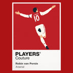 Robin van Persie Arsenal red Icon Frame artwork detail
