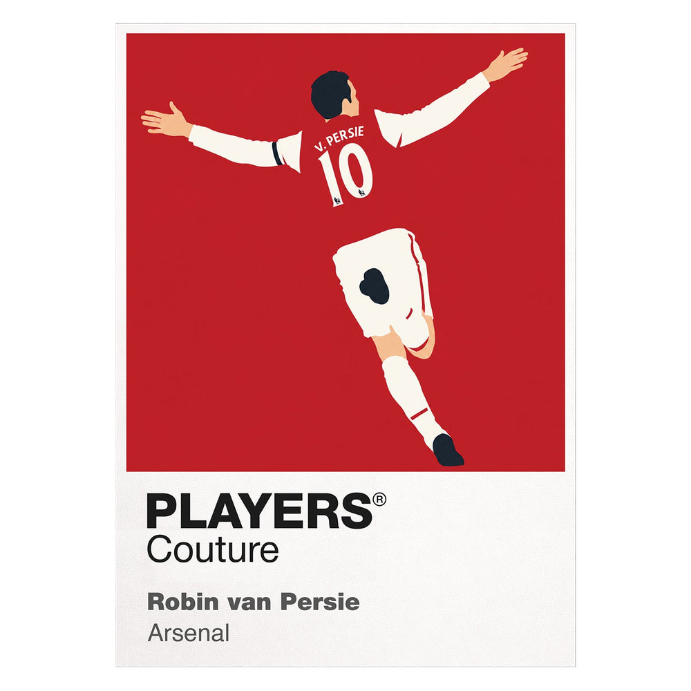 Robin van Persie Arsenal white Icon Frame artwork detail