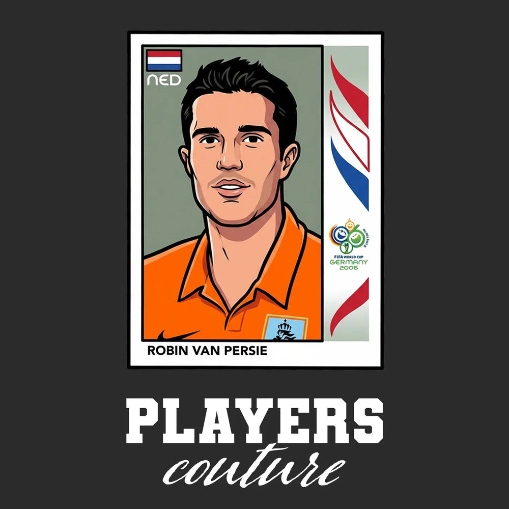 Robin Van Persie World Cup Sticker Kids Hoodie – robin van persie black Players Couture design