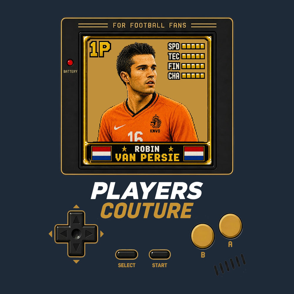 Robin van Persie 1P 8-Bit hoodie retro gaming design by Players Couture