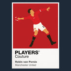 Robin van Persie Manchester United navy Icon Frame artwork detail