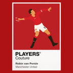 Robin van Persie Manchester United red Icon Frame artwork detail