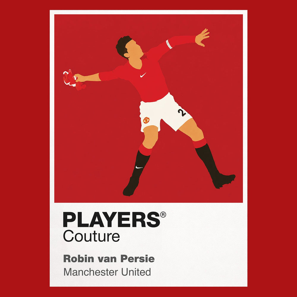 Robin van Persie Manchester United red Icon Frame artwork detail
