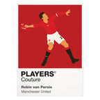 Robin van Persie Manchester United white Icon Frame artwork detail