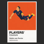 Robin van Persie Netherlands Icon Frame Men's Hoodie — Black Artwork