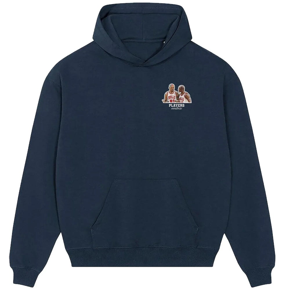 Rodman & Jordan hoodie – navy men's hoodie featuring the Rodman & Jordan Players Couture logo