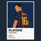 Rodri Barcelona Men's T-Shirt - Navy