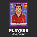 Rodri World Cup Sticker Kids Hoodie – rodri black Players Couture design