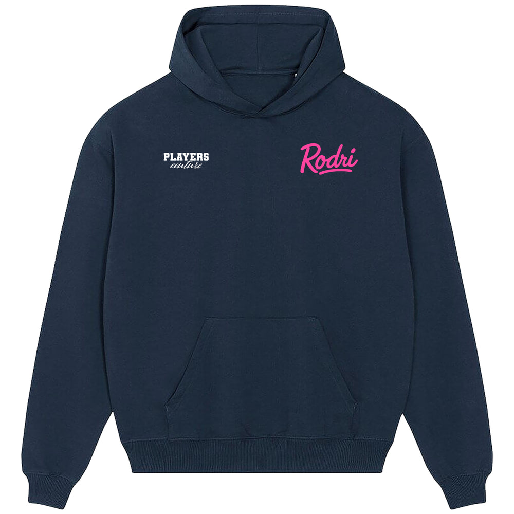 Rodri Logo Players Couture Men's Casual Hoodie Navy