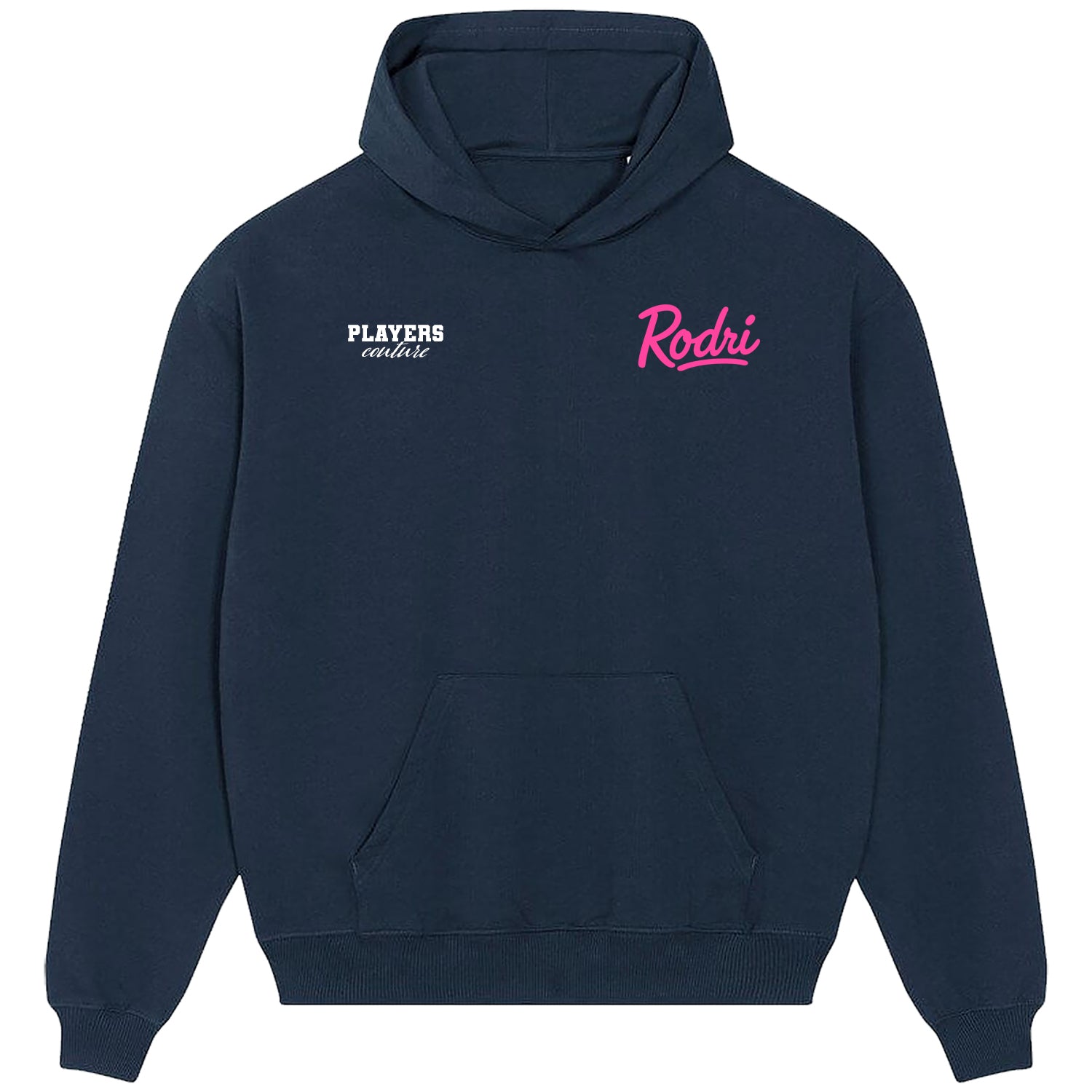 Rodri Logo Players Couture Men's Casual Hoodie Navy