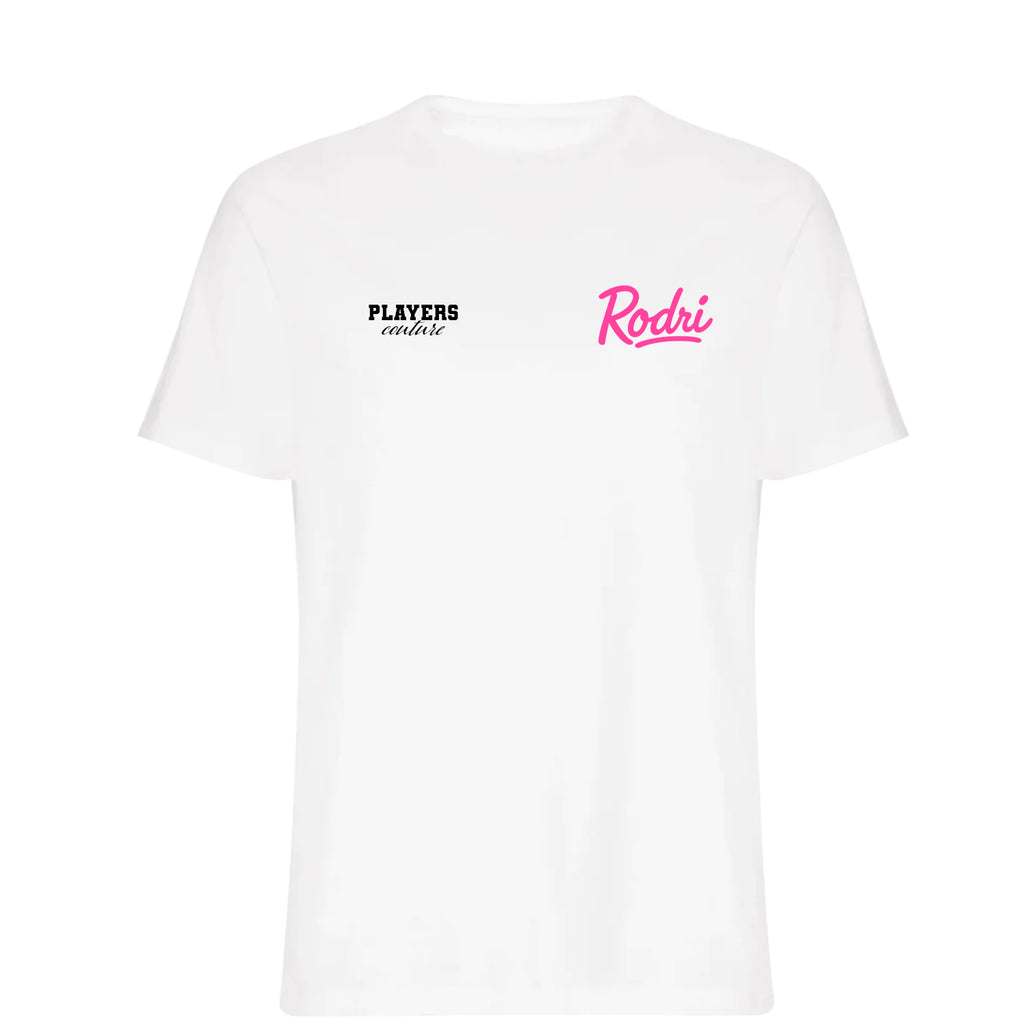 Rodri Logo Players Couture Mens T-Shirt White