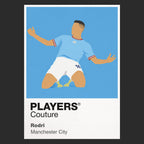 Rodri Manchester City Icon Frame — Black