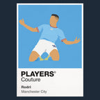 Rodri Manchester City Icon Frame — Navy