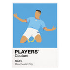 Rodri Manchester City Icon Frame — White