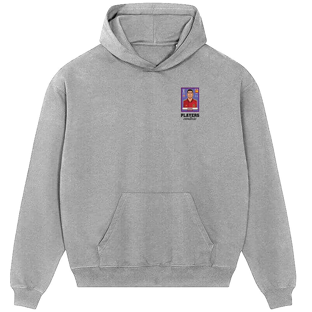 Rodri World Cup Sticker Men's Hoodie – rodri sticker mens grey hoodie Players Couture design