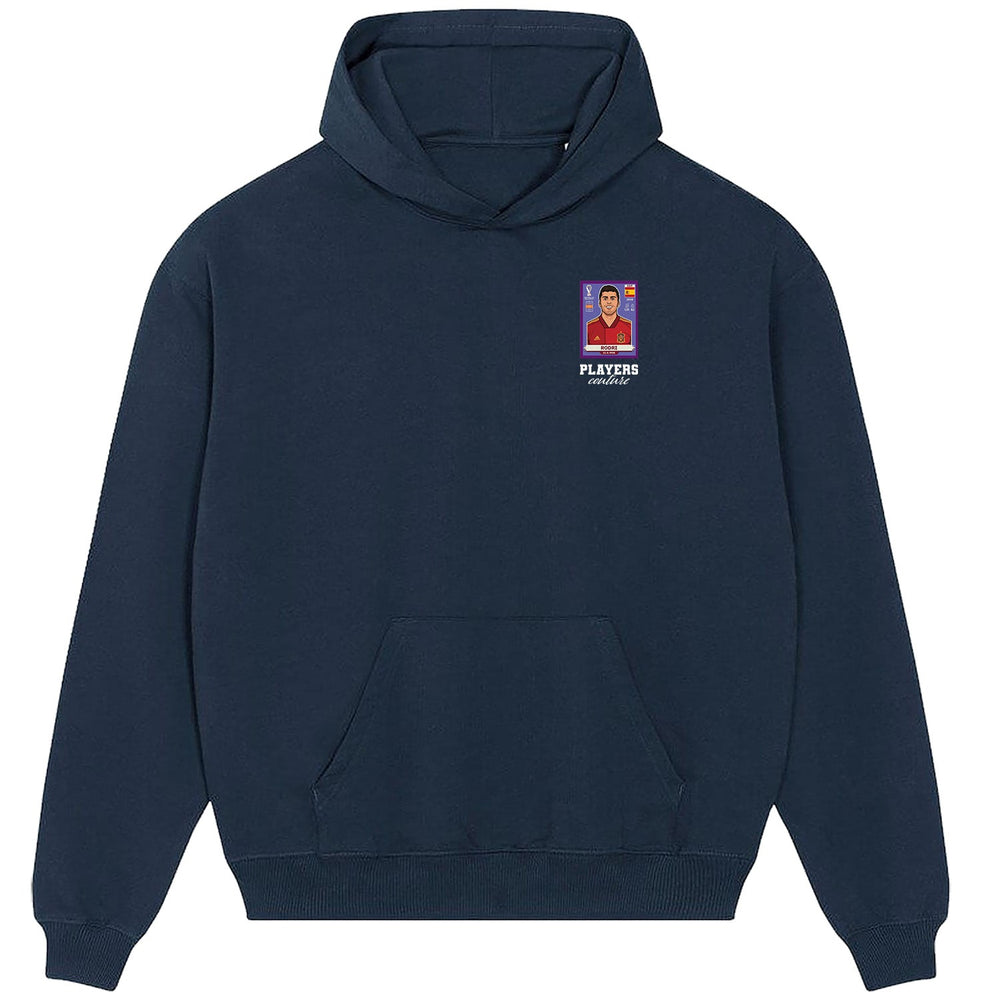 Rodri World Cup Sticker Men's Hoodie – rodri sticker mens navy hoodie Players Couture design