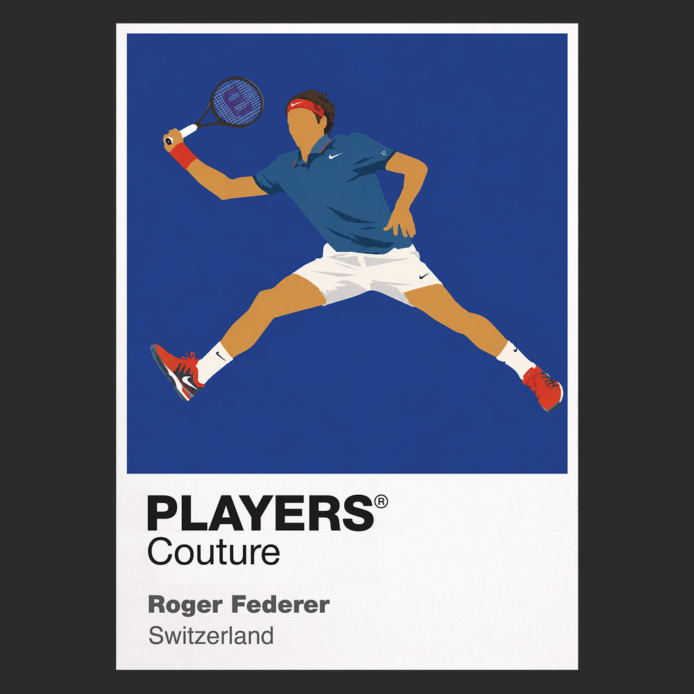 Roger Federer Tennis Icon Frame Men's Hoodie